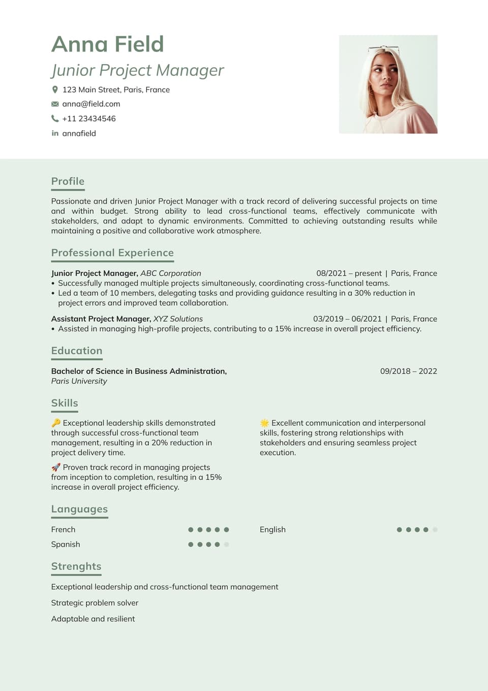Marketing Manager resume example